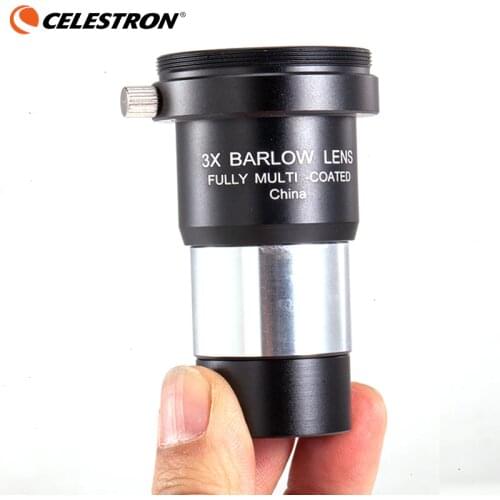 1.25" 2x Barlow Lens Fully Multi-Coated Metal with M42x0.75 Thread Camera Connect Interface for Telescope Eyepieces