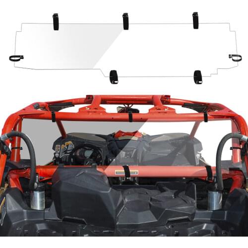 UTV KEMIMOTO PC Rear Windshield Windscreen for Can-Am Maverick X3 900 HO 4x4 Max R Turbo DPS 2017 2018 2019 2020