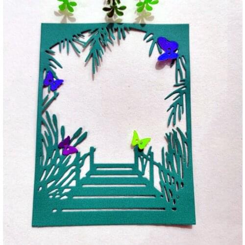 Landscape frame background greeti Metal Cutting Dies for DIY Scrapbooking Album Paper Cards Decorative Crafts Embossing Die Cuts