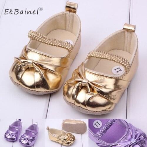 Fashion Baby Girls Shoes Princess Style Solid Butterfly-Knot Infant Toddler Kids Footwear PU Leather Baby Shoes Baby Moccasins