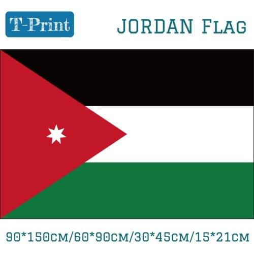 The Hashemite Kingdom of Jordan National Flag 90*150cm 60*90cm 15*21cm 30*45cm Car Flag For National Day