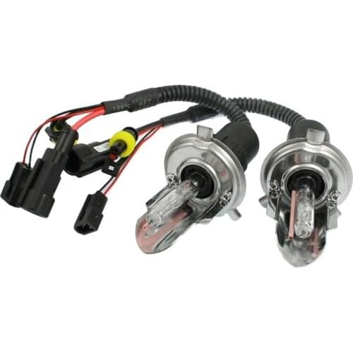New 2 Pcs 35W DC 12V 12000K H4 HID Xenon Hi/Lo Beam Front Lights Bulbs Harness