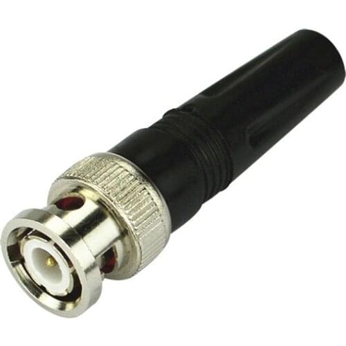 10pcs/lot Solderless Joint Video Q9 BNC Male Plug Connector for CCTV Camera