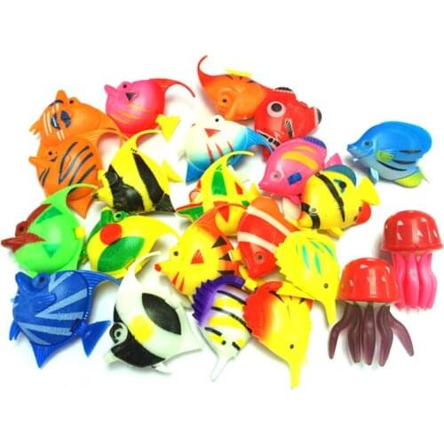 Lifelike Plastic Artificial Moving Floating Fishes Ornament Decorations For Aquarium Fish Tank Fake Aquarium Ornaments Wholesale