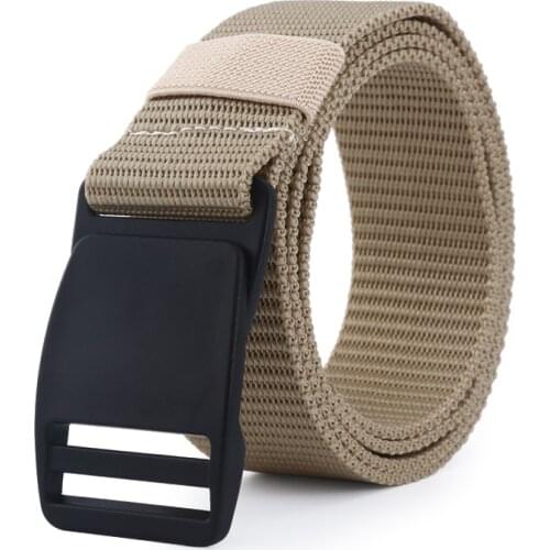Anpudusen Men /women belt High Quality Automatic Buckle Nylon Belt OutdoorTravel Tactical Waist Belt Unisex add long Belts
