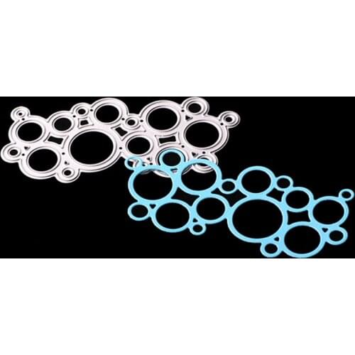 Circle Bubble Metal Cutting Dies Scrapbooking Carbon Steel Craft Dies Background Stencil Embossing Paper Card Making Diy Albums