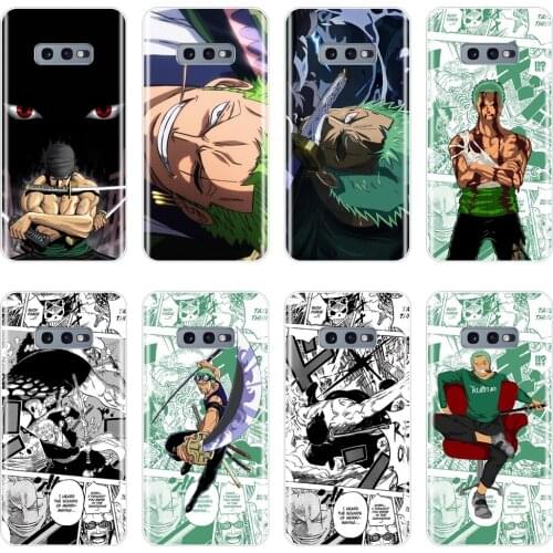 Silicone Phone Case For Samsung Galaxy S10E S10 Plus 5G Roronoa Zoro One Piece Soft Back Cover For Samsung Galaxy Note 10 Pro