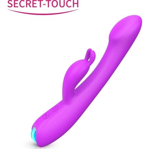 G-spot Rabbit Ear Massager Clitoris Stimulation 9 Kind of Vibration Frequency Sex Toy for Women Foldable safety medical silicone