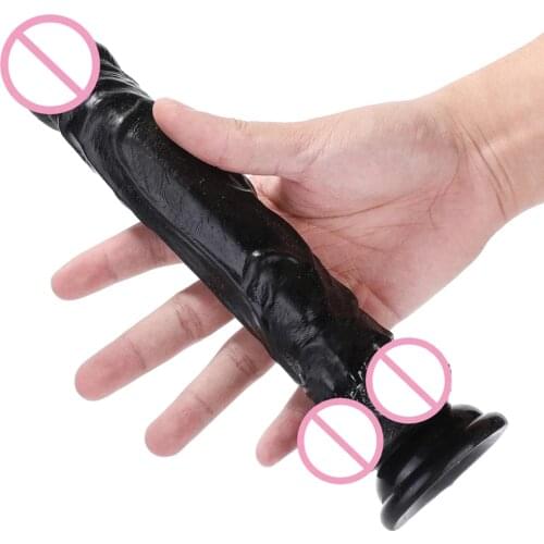 Super Big XXL Realistic Dildo With Powerful Suction Cup Curved Shaft And Ball Flexible Huge Penis Sex Toy For Women G-spot