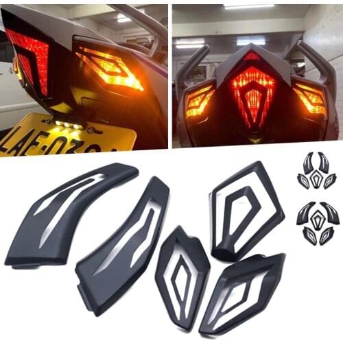 Motorcycle Front Rear Turn Signal Tail Shell ABS Plastic Flashing Light Cover Cap For YAMAHA TMAX 530 Tmax530 TMAX-530 2012-2016