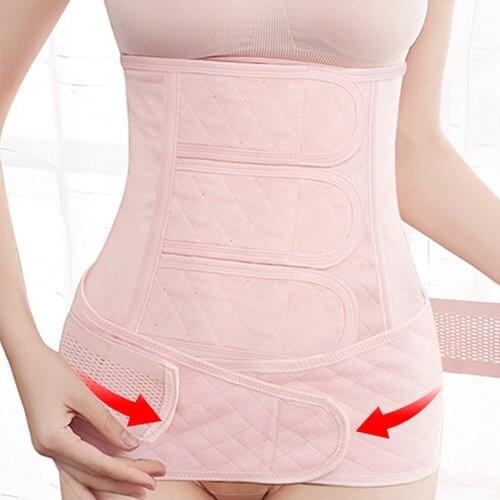 Slim Waist Trainer 2 in 1 Abdomen Pelvis Belt Pregnancy Corset Maternity Strap Postpartum Recovery Bandage Body Shaper