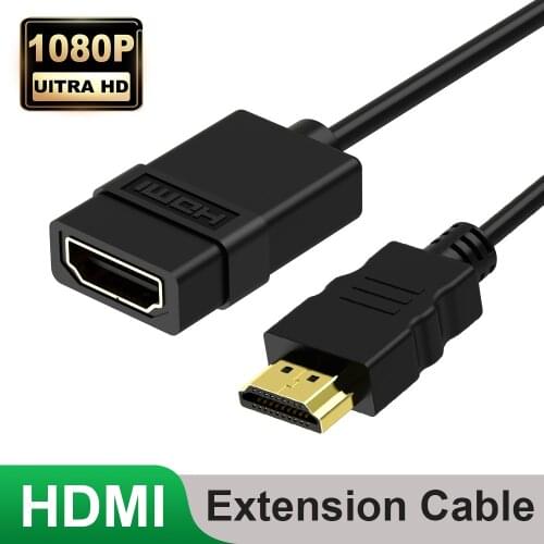 HDMI Extender 1080P HDMI Adapter HDMI Male to Female Cable HDMI Extension 0.5M 1M Connector for HDTV Laptop PS4/3 HDMI Extender