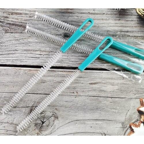 High Quality Nylon Spiral Brushes For Straws Glasses Keyboards Jewelry Cleaning Brushes Practical Clean Tools