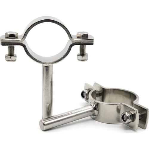 All Sizes 12-204mm 304 Stainless Steel Sanitary Pipe Clamp Clips Support Tube Bracket L =55MM