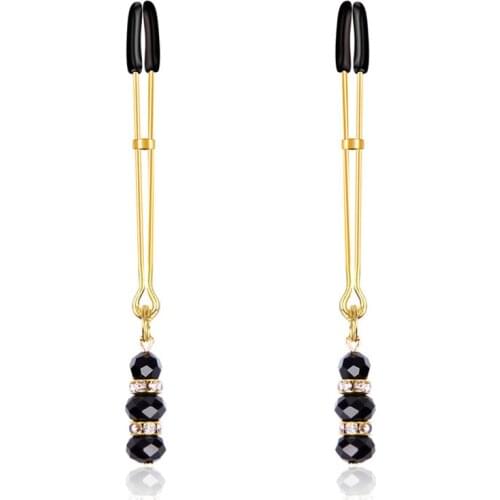 Alternative sex toys bell nipple clamps shaking stimulate milk clip overcast female breast clip massage