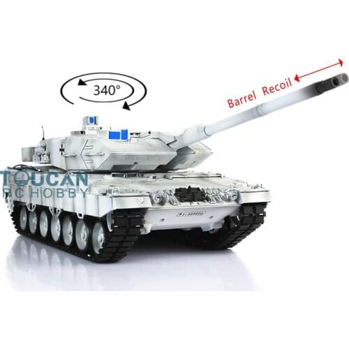 1/16 Heng Long 7.0 Barrel Recoil Metal German Leopard2A6 RC Tank 3889 TH17626-SMT4