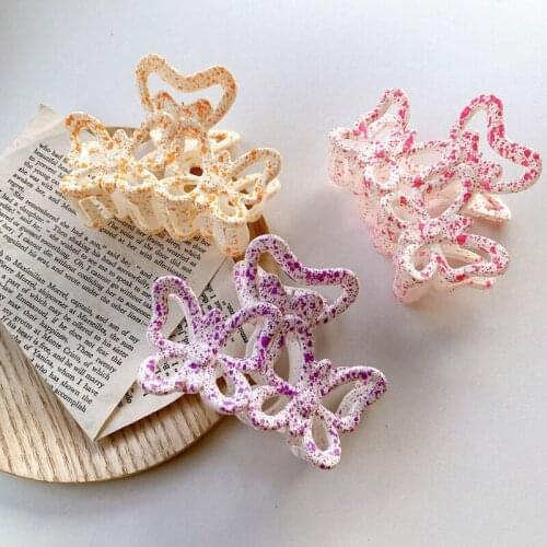 1PC Korean Large Butterfly Hair Claw Hollow Crab Clips For Girls Cute Fashion Hair Styling Headwear Hairpins Hair Accessories