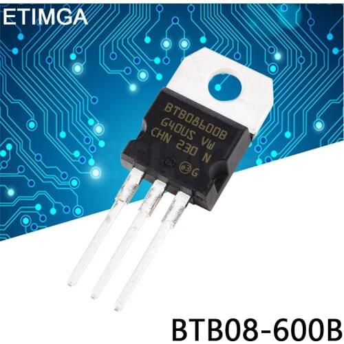 10PCS/LOT BTB08-600B BTB08-600C TO-220 Transistor BTB08600B BTB08600C 8A 600V