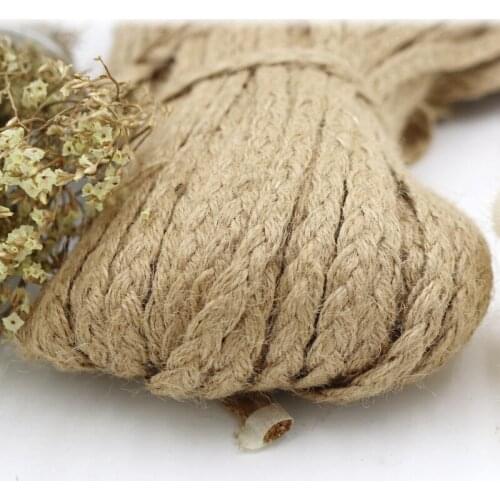 100 Yard Hemp Braid Handmade DIY Production Raw Materials Retro Decoration Gift Box Packaging DIY Craft Supplies Clothing Sewing