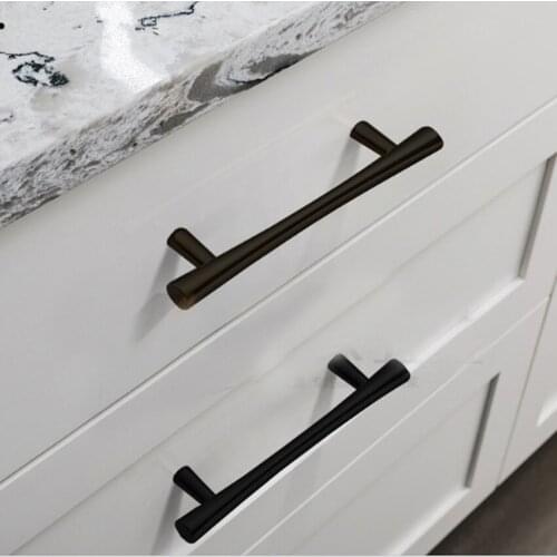 192mm modern simple fashion matte gold wardrobe kitchen cabinet solid handle 128mm black drawer cupboard tv cabinet knob pull