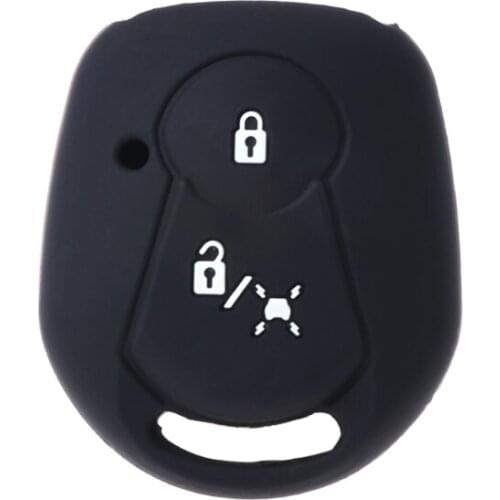 2 Buttons Silicone Car Key Fob Cover Case For SSANGYONG ACTYON KYRON REXTON 2