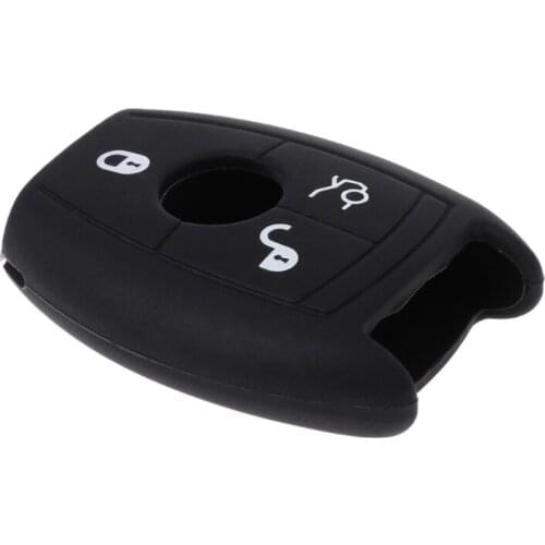3 Buttons Silicone Car Key Fob Cover Case for mercedes benz W203 204 210 211 AMG CES CLA CLS CLK