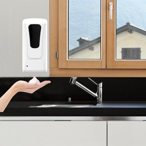 1200ml Automatic Liquid Soap Dispenser Touchless Sensor Sanitizer Gel Alcohol Spray Wall Hand Washer Rechargeable & Use Battery