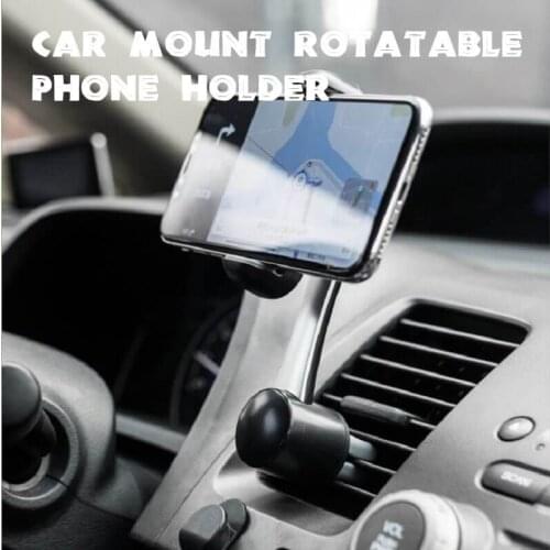 Car Mount Phone Holder Adjustable GPS Seat Smartphone Car air outlet mobile phone holder Extending Stand Car Mount Rotatable Pho