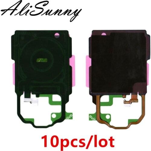 AliSunny 10pcs Wireless NFC Flex Cable for Samsung Galaxy S8 S9 Plus G950 G955 Charging Socket Panel Coil Sticker Antenna Chip