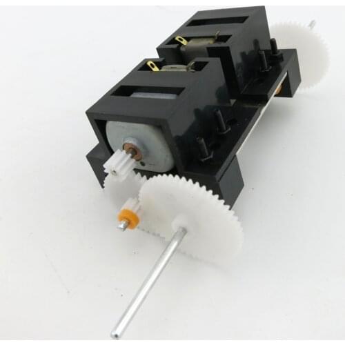 C2A gear box reducer DIY science & technology small production car motor dual drive assembly toy for Office teaching 1:20