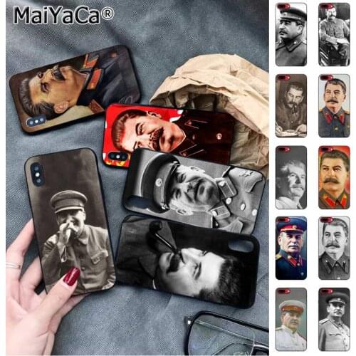 MaiYaCa Russian Stalin Ussr Pattern Phone Case for iphone SE 2020 11 pro XS MAX 8 7 6 6S Plus X 5 5S SE XR case