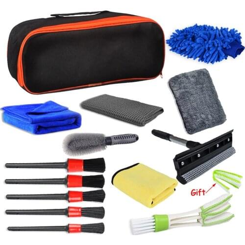 Detail Brush Car Cleaning Brush Set For Tire Wheel Rim Cleaning Dirt Dust Clean Brushes Mop For Car Interior Exterior Cleaning