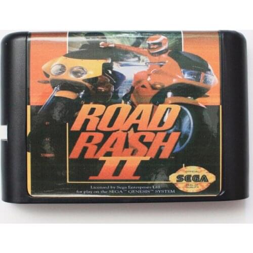 Road Rash II 16 bit MD Game Card For Sega Mega Drive For Genesis