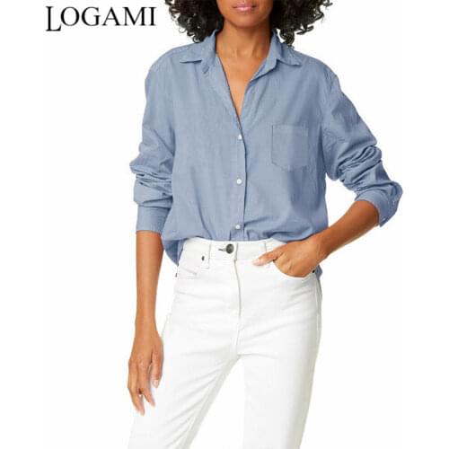 Женские рубашки LOGAMI China At AliExpress