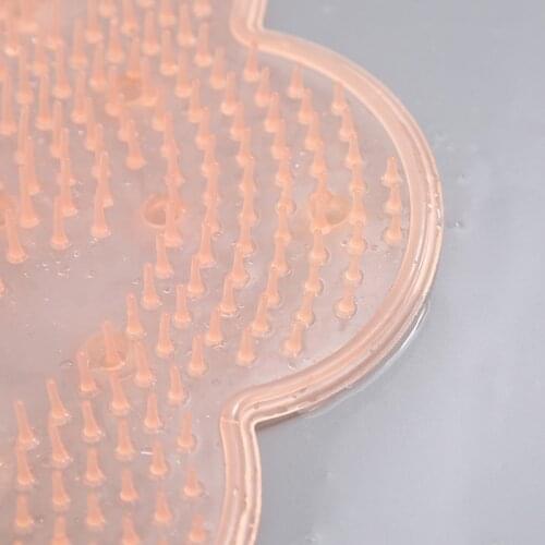 Lazy Bath Massage Pad Silicone Bath Foot Massage Pad Mat Shower Massage Cushion Brush Suction Cup Non-slip Foot Mat SANA889