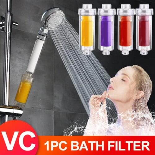 Zhangji Healthier Vitamin C Skin Hair Care Aroma Shower Filter Revitalizing Chlorine Lemon Shower Head Water Filter Bathroom