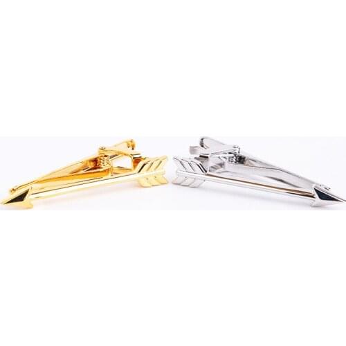 New Fashion Metal Tie Clips Archery Tie Bar Man Clip Arrow Tie Pin For Wedding Business Suit