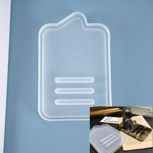 New Transparent Silicone Mould Dried Flower Resin Decorative Craft DIY Phone holder Mold epoxy resin molds for jewelry