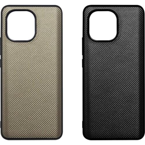 New For Xiaomi 11 Carbon Fiber Full Shockproof Silicone Case Case Cover