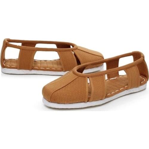 Popular Hand-stitched Cloth Shoes Buddhist Monk Shoes Comfortable Breathable Cool Martial Arts Footwear