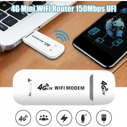 Portable And Stylish Unlocked 4G LTE WIFI Wireless USB Dongle Stick Mobile Broadband SIM Card Modem Suitable For Office/home