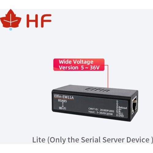 5-36V Wide Voltage Serial Port RS485 to WIFI Serial Server Wireless Networking Devices Modbus TPC IP Function RJ45
