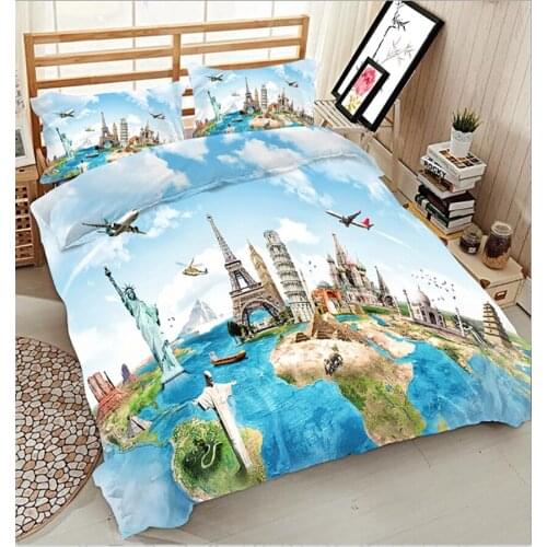 Luxury King Size Bedding Set Navy 3d Bedding Queen Twin Full Bedsheet Fitted Sheet Style Duvet Bed Cover Bed California King