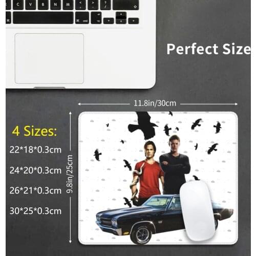 Supernatural 11 Mouse Pad DIY Print Supernatural Dean Sam Winchester Bobby Castiel Cas Angel Demon