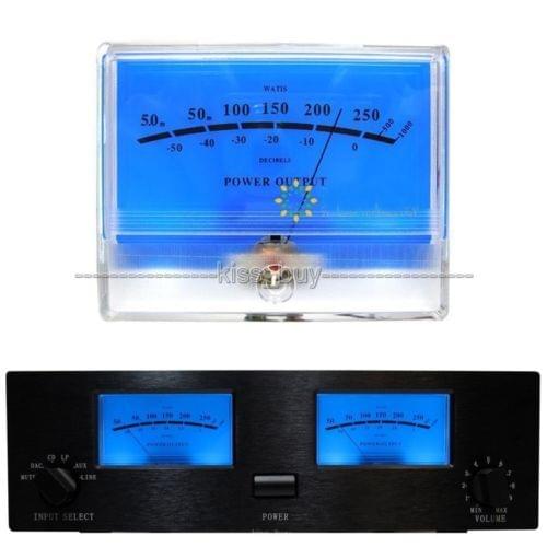 VU Panel Meter Audio Power Amplifier Indicator DB Table Level Header Backlight