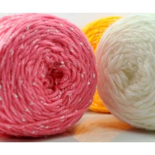 High Quality 200g/lot 1 ball Thick Crochet Yarn For Hand Knitting Soft Cotton Roving Yarns Thread For Visan laine a tricoter