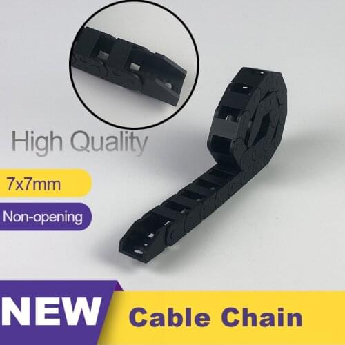 1 Meter Cable Chains 7x7 mm Bridge Type 7mm Inner Height Non-Opening Nylon Mochine Towline Plastic Cable Chain Drag Chain