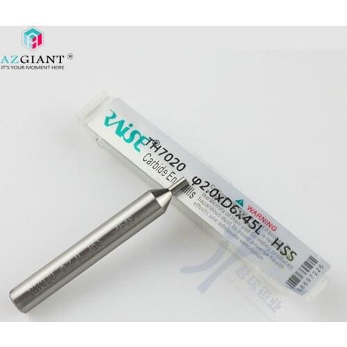 1PC Original TH7020 for Raise HSS Vertical Guide Needle 2.0MM End Mill 2.0mm Positioning Tracer Probe 2.0xD6x45L Key Cut Machine