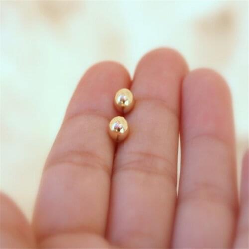 2015 New Design Fashion jewelry imitation gold ball earrings studs balls Korean Earrings For Women