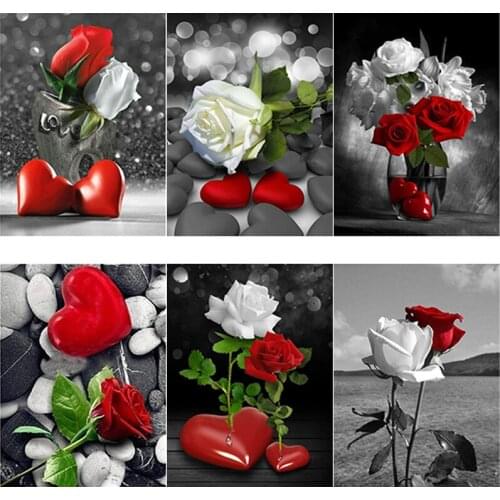 5D DIY Diamond Painting Orchid Scenery Flower Pictures Diamond Embroidery Full Square Round Rhinestones Crafts Home Decor Gift